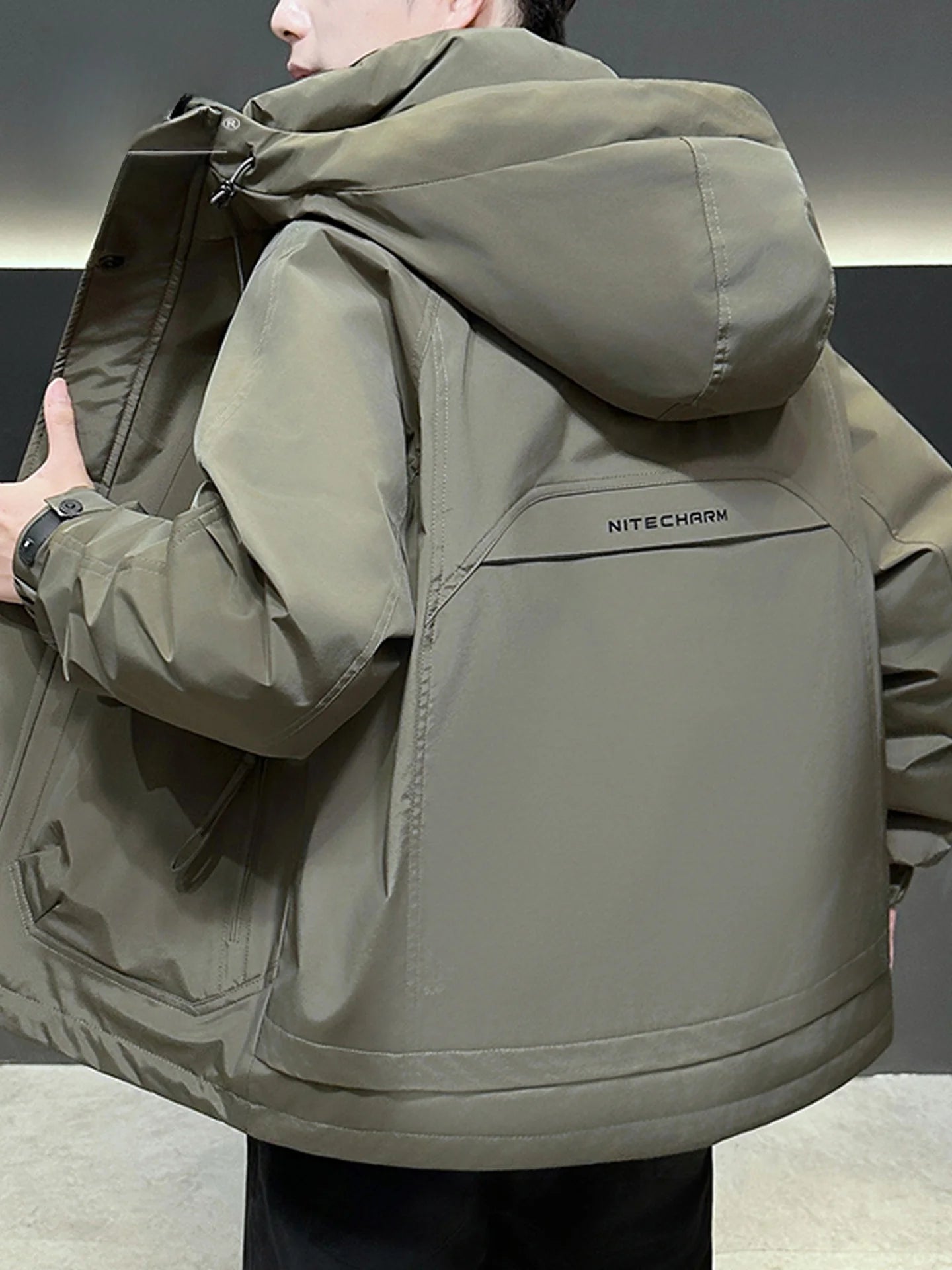 Casual Men's down Jaet Large Size Winter New Youth Hooded Outerwear Breathable Windproof Warm Faionable Urban Sle