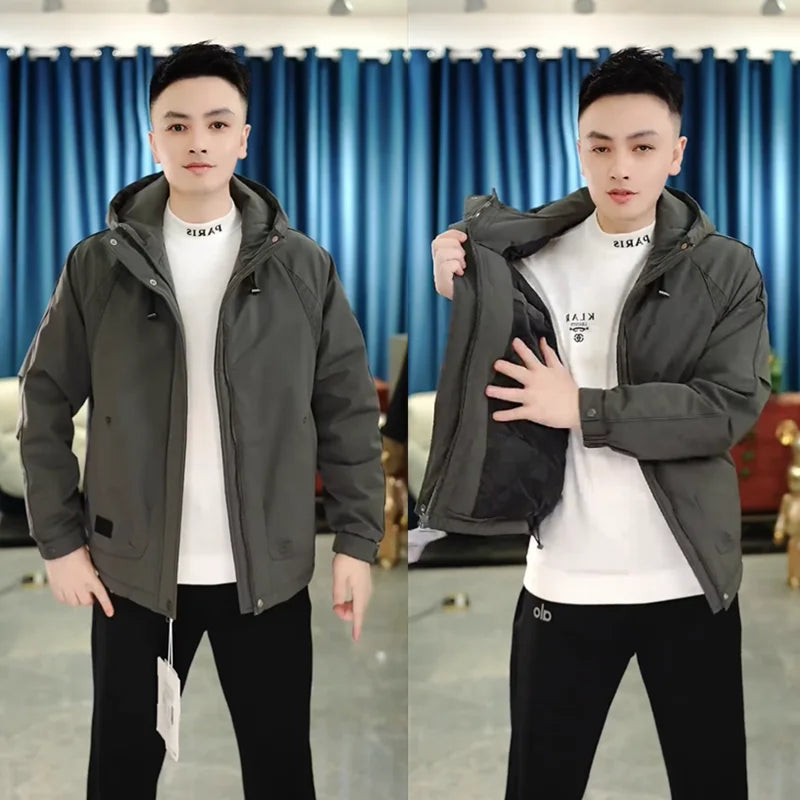 Men's Autumn Winter Thiened Hooded